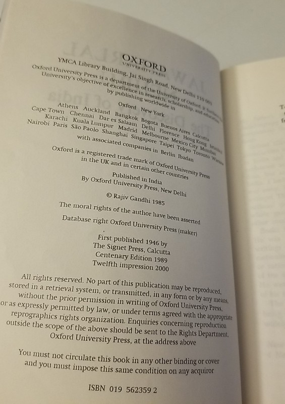 The Discovery of India - Jawaharlal Nehru - Centenary Edition Oxford Paperback gallery