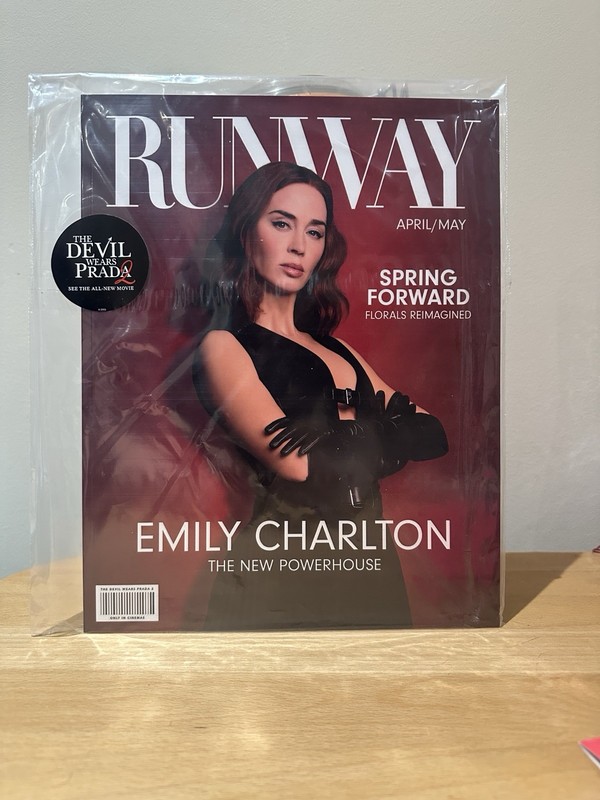 NEW & PRISTINE Runway Magazine May 2026 The Devil Wears Prada 2 Emily Charlton