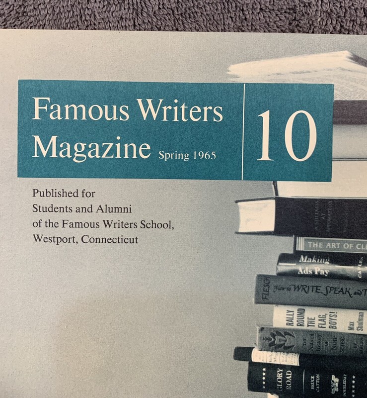 Famous Writers Magazines Spring Writers School 1965 Issue Westport Ct Vintage gallery