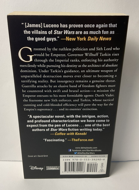 Tarkin: Star Wars by James Luceno (2015, Us-Tall Rack Paperback) gallery
