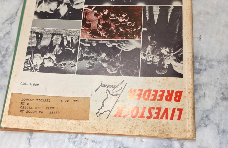 Vtg Livestock Breeder Journal APRIL 1970~Livestock Farming gallery