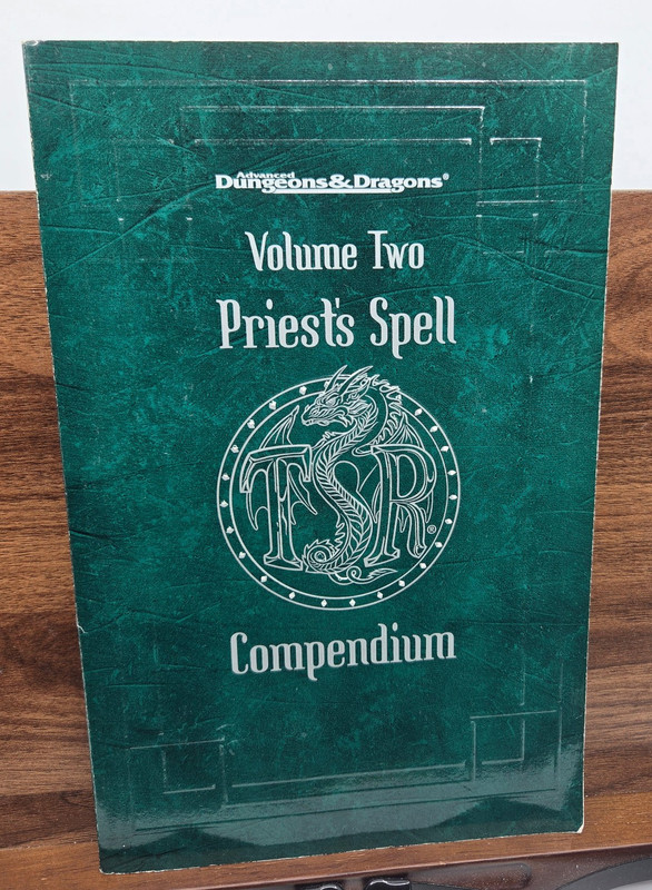 Priest’s Spell Compendium, Volume 2 Advanced Dungeons & Dragons AD&D TSR