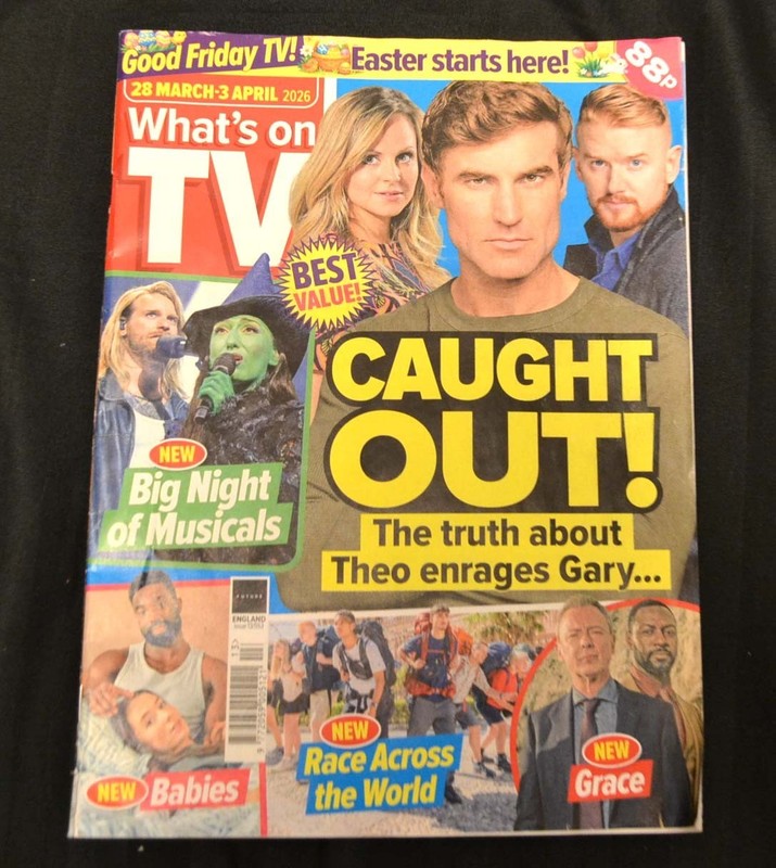 UK What’s On TV Magazine 28/03/26 March 28th 2026 Coronation Street Gary Caught!