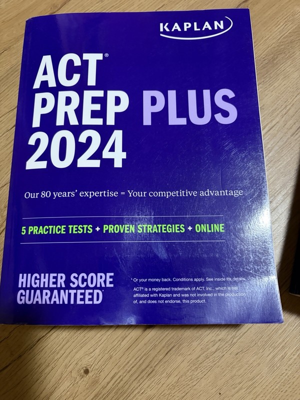 Kaplan ACT Prep Plus 2024 Study Guide Book, English, Online, 1056 Pages