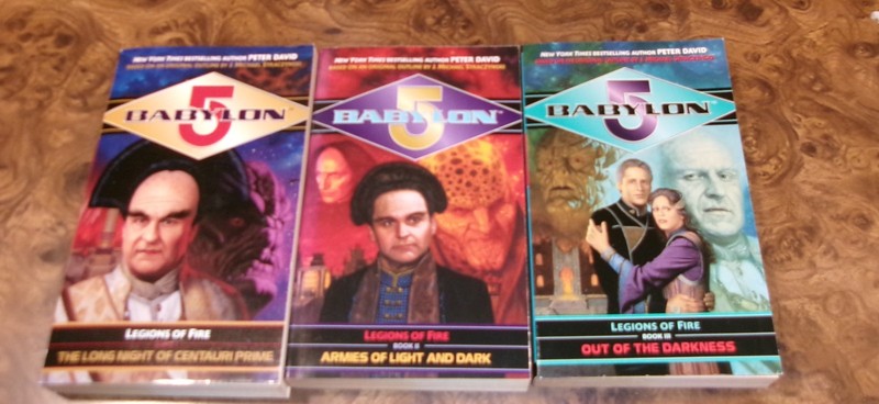 Complete Babylon 5 Legion of Fire Trilogy Set ot Books 1-3 Peter David Lot