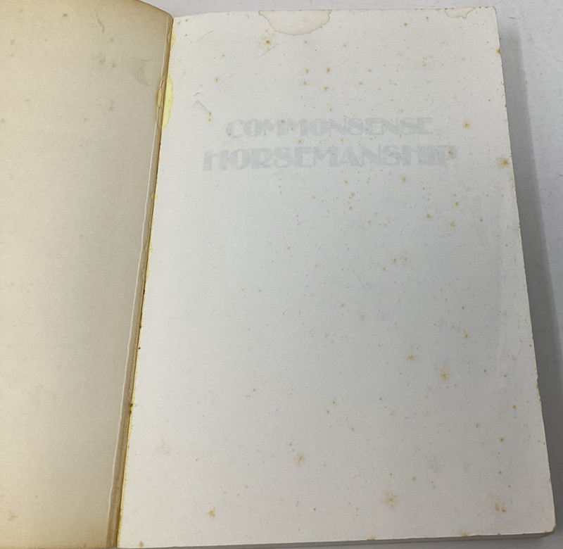 Commonsense Horsemanship 2nd Edition Vladimir S Littauer 1983 gallery