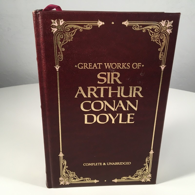 GREAT WORKS OF SIR ARTHUR CONAN DOYLE Chatham River Press 1984 Leather Hardcover