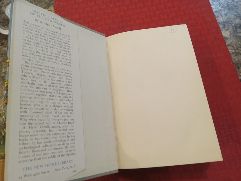 OLD CIVILIZATIONS NEW WORLD A. Hyatt Verril Feb 1943 Ed. Classic. EXCELLENT cond gallery