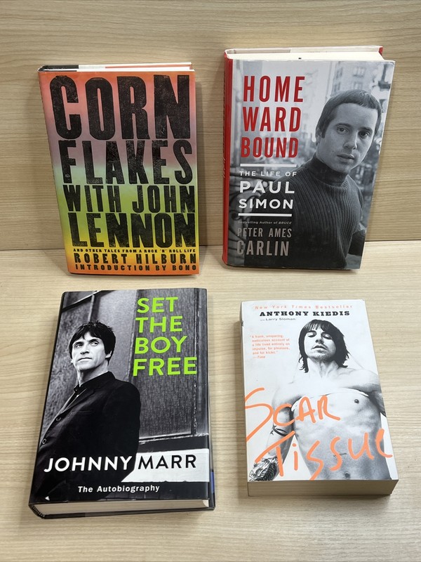 Musician Music Biography Book Lot of 4 Kiedis Marr Simon Lennon HC PB
