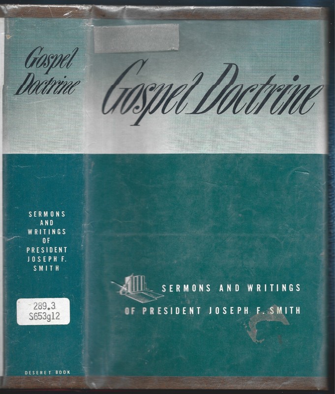 Gospel Doctrine-Sermons, Writings of Joseph F. Smith HB-1961-553 pages-Library