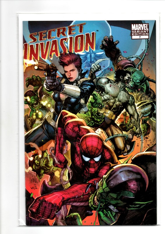 Marvel Comics Secret Invasion # 7 (NM) 1 in 25 Leinil Yu Variant Cover 2008