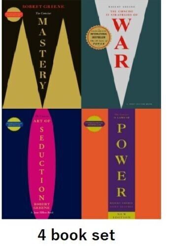 CONCISE 48 Laws Power, Seduction, Mastery, War -4 Books Set ‘Free Ship from USA’