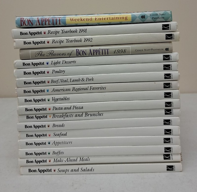Cooking With Bon Appetit, Lot Of 18, including 3 Yearbooks. #5.4.4