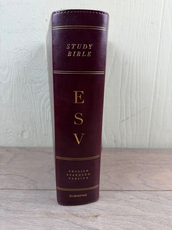 ESV Study Bible English Standard Version TruTone Burgundy Floral Crossway gallery