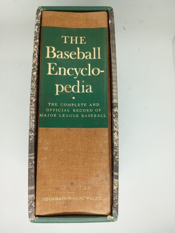 1969 Baseball Encyclopedia 1st Printing Huge HC Book w/Slipcase 2,325+ pages MLB