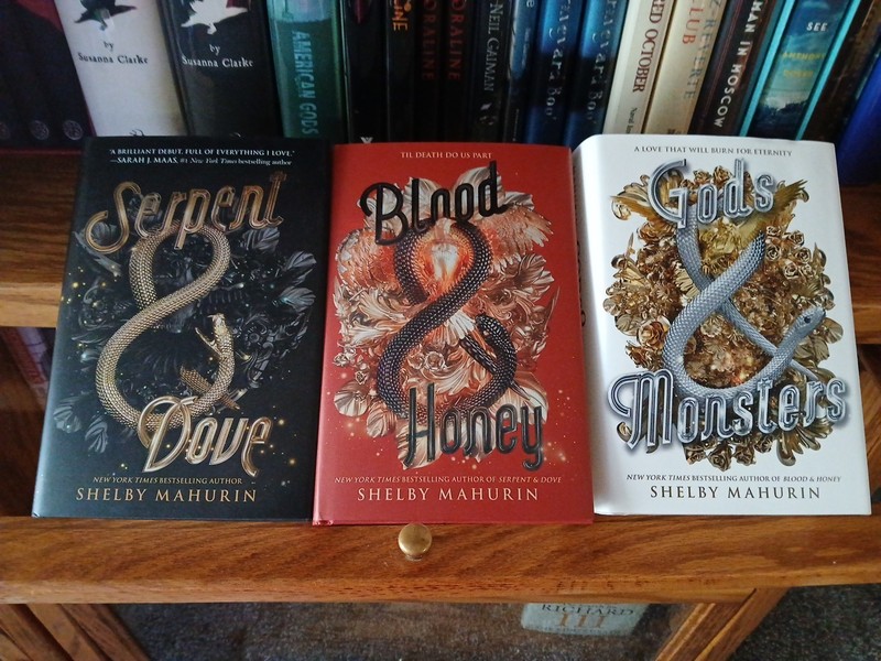 Shelby Mahurin Trilogy (SIGNED) Serpent & Dove/Blood & Honey/Gods & Monsters