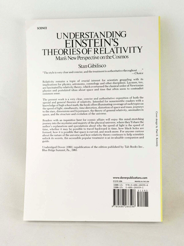 UNDERSTANDING EINSTEIN'S THEORIES OF RELATIVITY by Stan Gibilisco Paperback NEW gallery