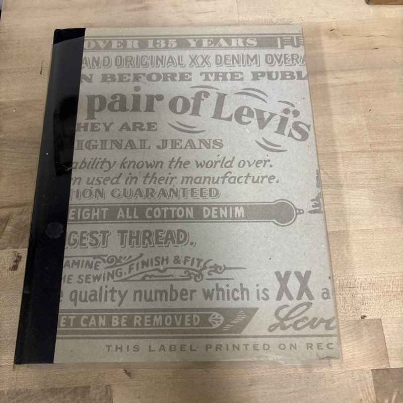 This is a Pair of Levi’s Strauss Jeans BOOK!