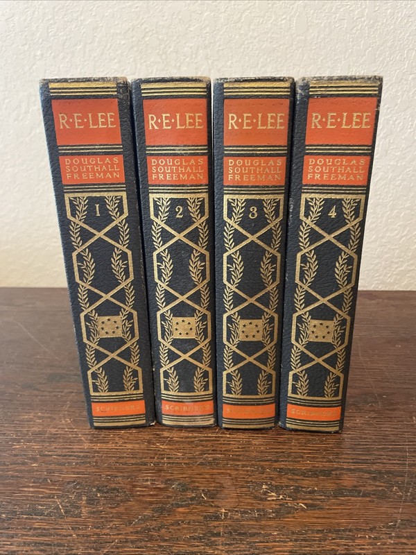 R.E. LEE A Biography by Douglas Freeman, 1940 Pulitzer Prize Ed, 4 Hardbacks