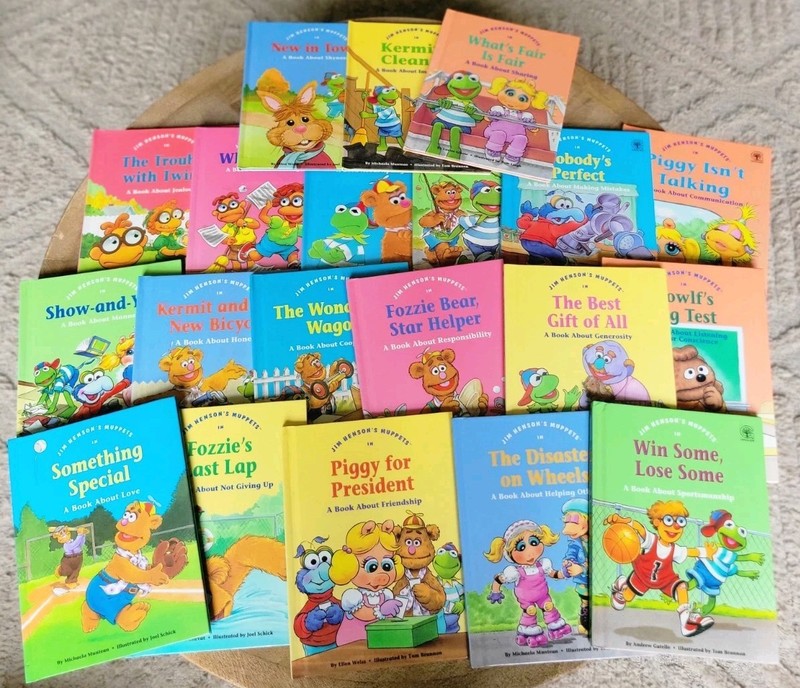 Lot of 20 Jim Henson’s Muppets Values to Grow On Muppet Babies HC Set 1992!