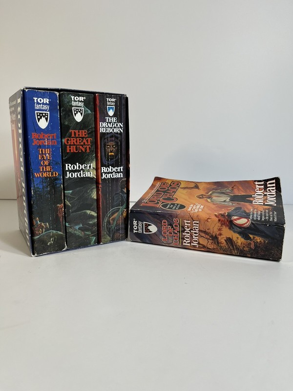 Robert Jordan Wheel Of Time 1-3 In Sleeve And Book #6. Fantasy Lot Of 4 Books