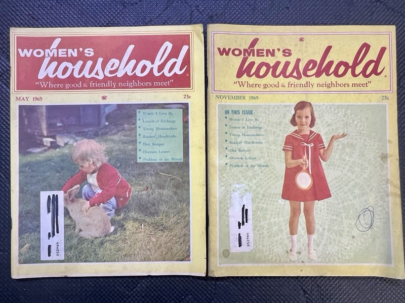 Women’s Household Magazine | Vtg | November + May 1969 | Lot (2)