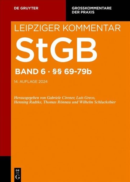 §§ 69-79b, Hardcover by Cirener, Gabriele (EDT); Greco, Luís (EDT); Radtke, H…