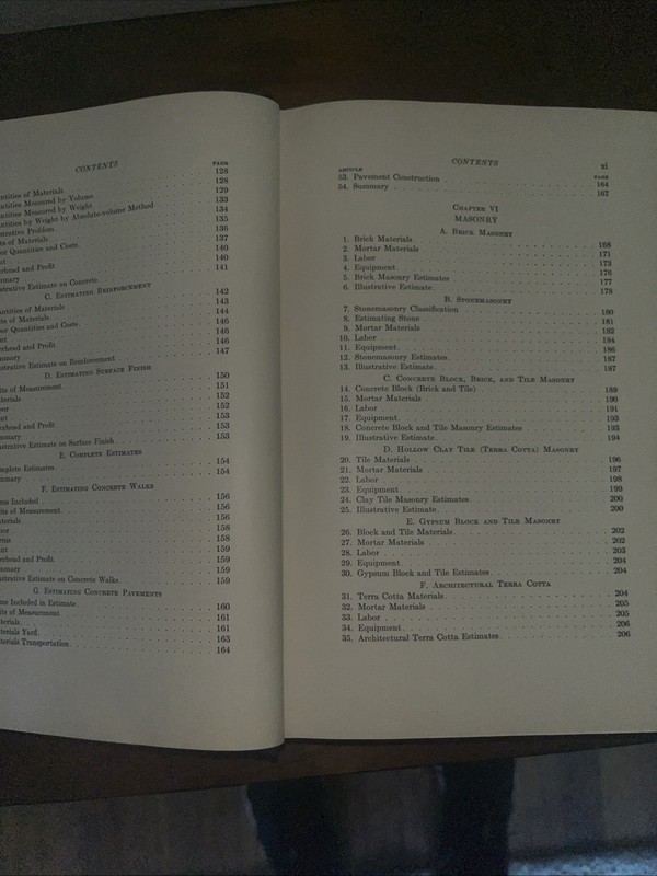 Construction Estimates and Costs by H.E. Pulver HC. 2nd Printing 1940 gallery