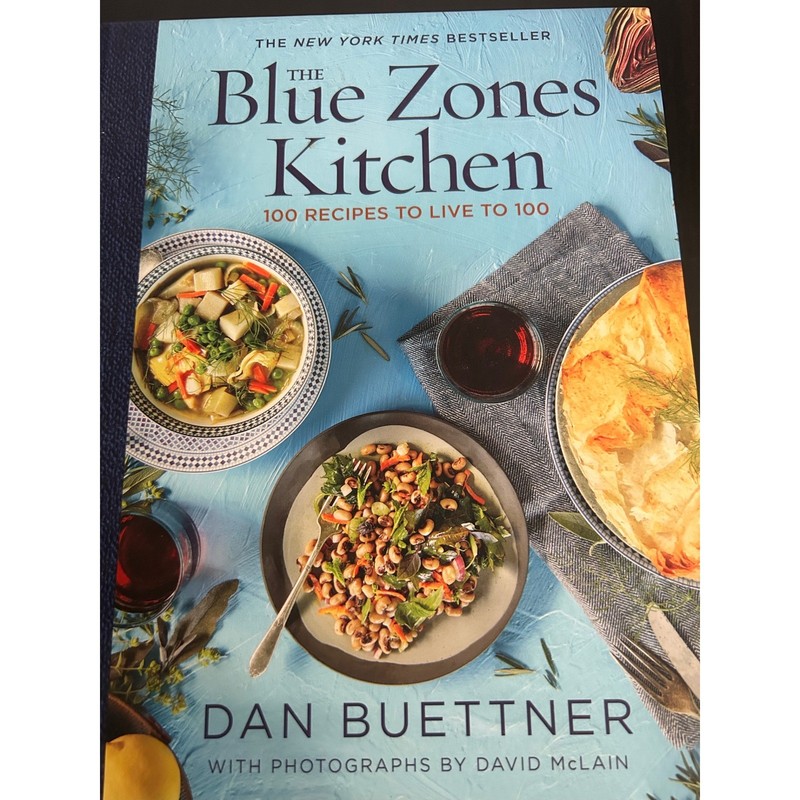 Cookbook Blue Recipes Longevity Healthy Eating Dan Buettner National Geographic gallery