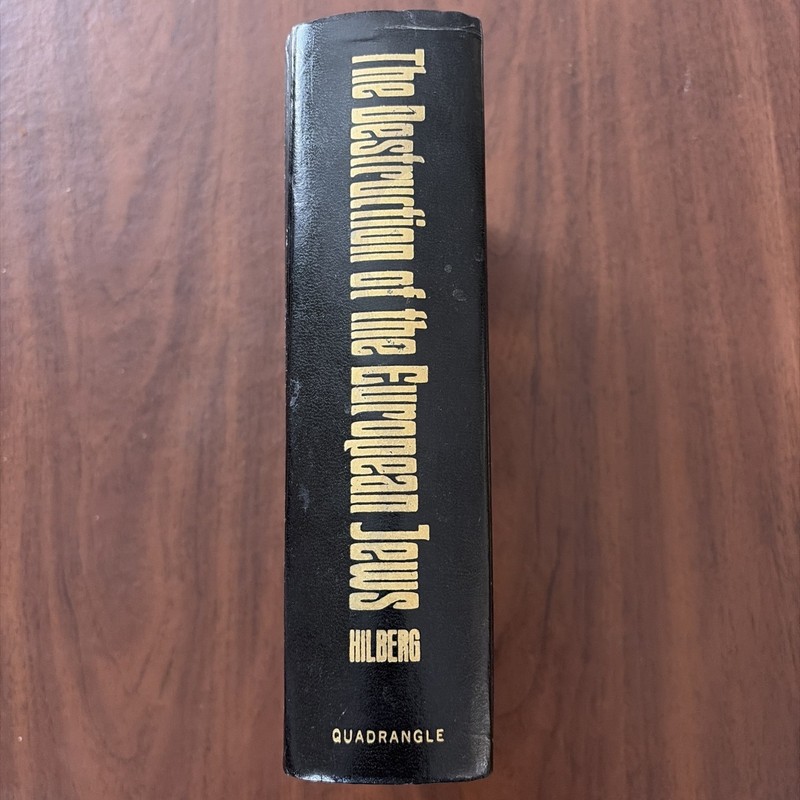The Destruction Of The European Jews By Hilberg 1985 No DJ / HC Fourth Printing gallery