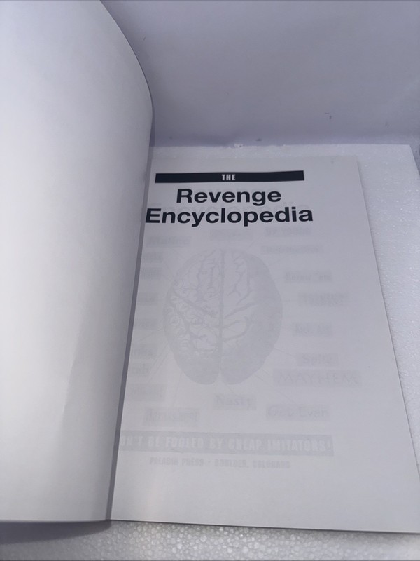 Revenge Encyclopedia by Paladin Press (1995, Trade Paperback) wit and wisdom gallery