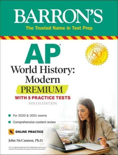 AP World History: Modern Premium: With 5 Practice Tests (Barron’s AP) – GOOD