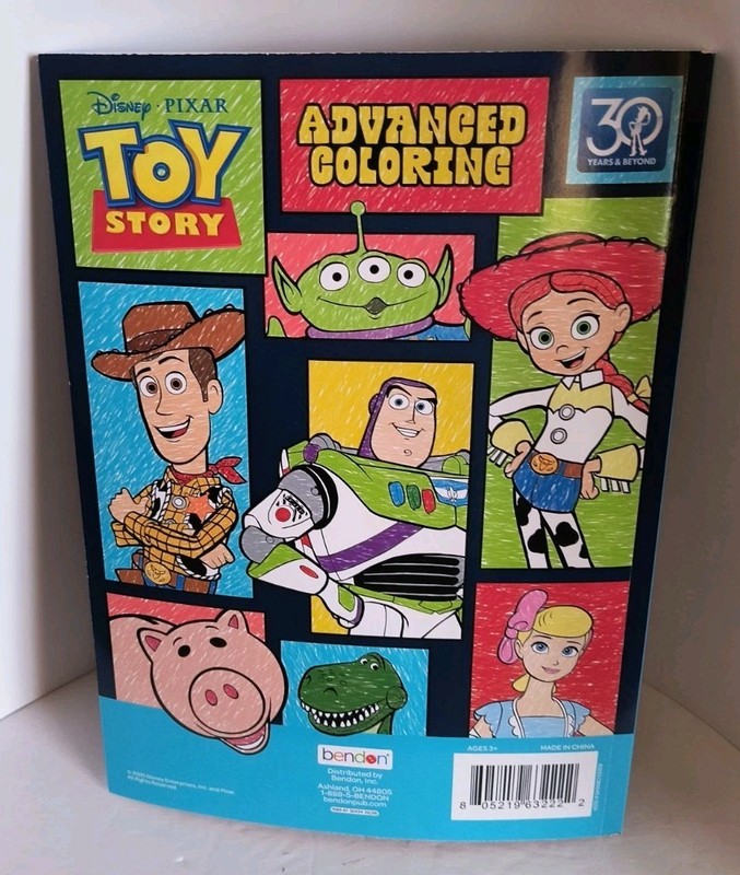 DISNEY TOY STORY Advanced Coloring Book with Tear & Share Pages NEW! Free Ship! gallery