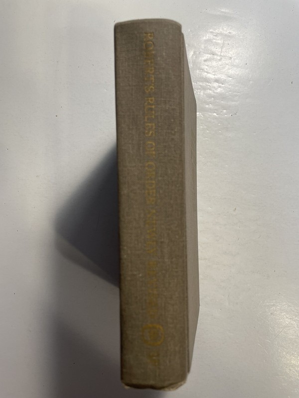 1970 ROBERTS RULES OF ORDER Newly Revised Henry M Robert III Hardcover Very Good gallery