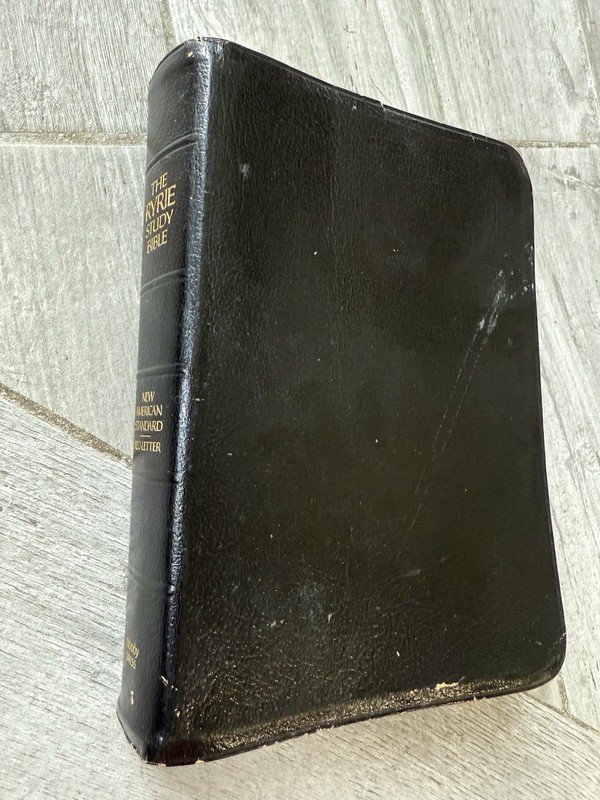 🤲 Moody Ryrie Study Bible 1978 NASB Red Letter Bonded Leather