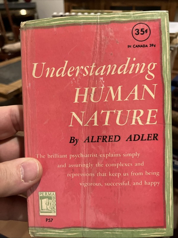 Understanding Human Nature by Alfred Adler Vintage Book