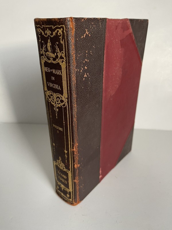 MEN OF MARK IN VIRGINIA 1936 First Edition Volume 1 2nd Series Illustrated HC
