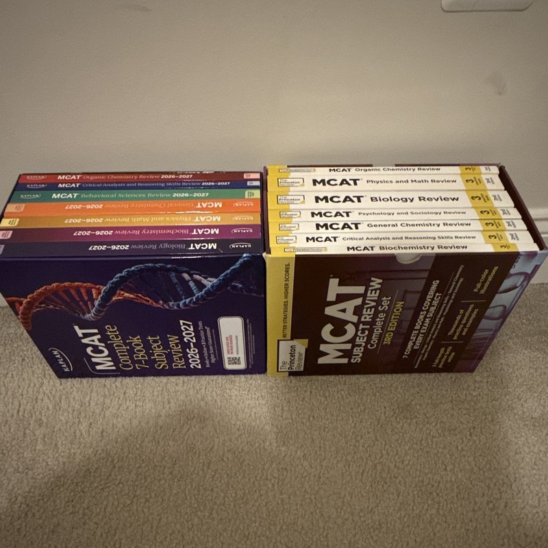 Kaplan MCAT Complete 7-Book Subject Review 2026-2027 + Princeton 3rd Edition