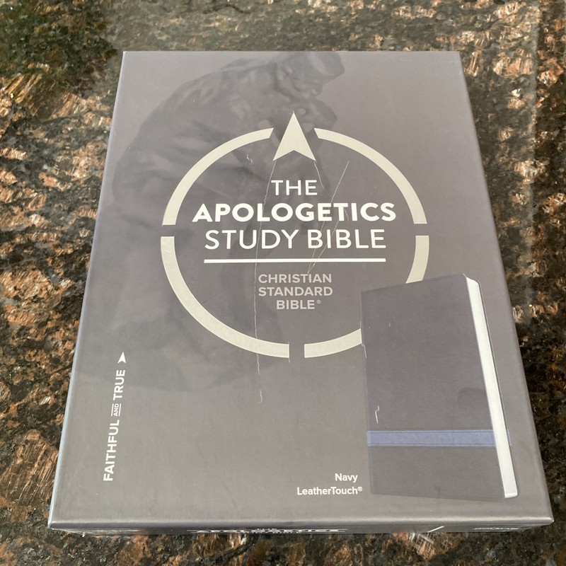 CSB The Apologetics Study Bible (Navy LeatherTouch, Brand New) Holman Pub.