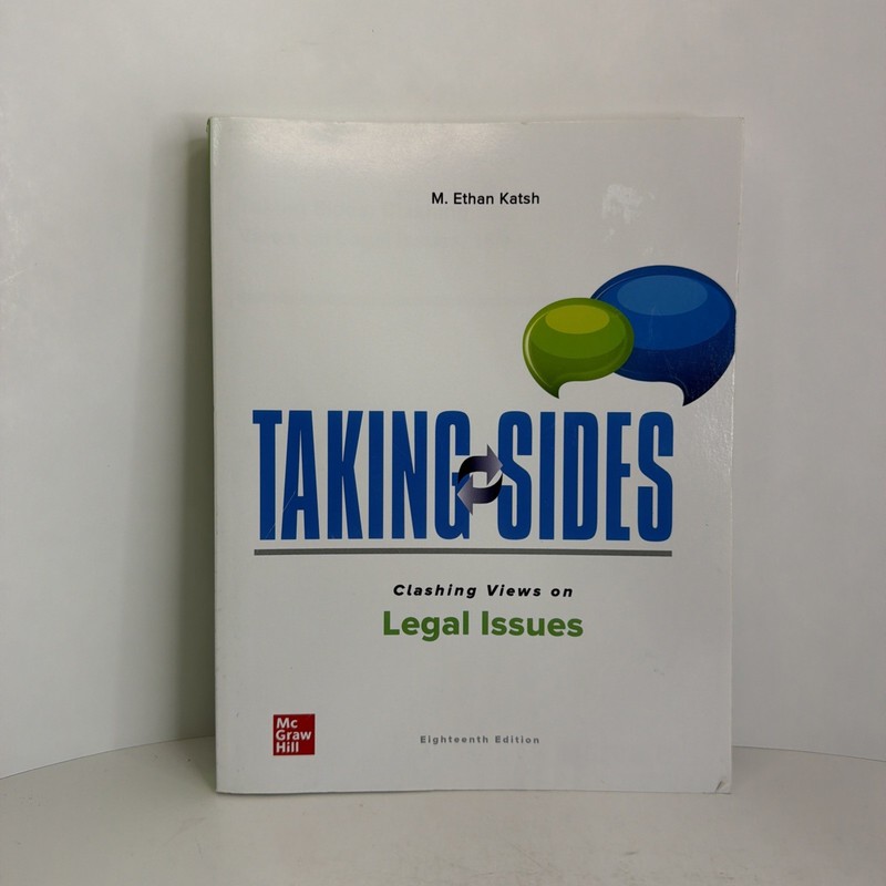 Taking Sides: Clashing Views on Legal Issues Paperback M. Ethan K