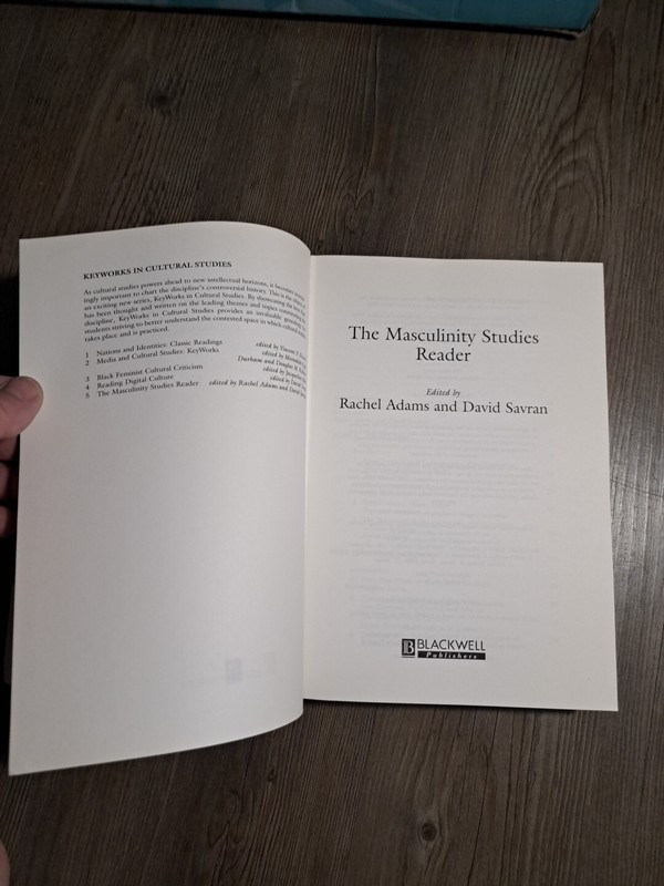 KeyWorks in Cultural Studies: The Masculinity Studies Reader by David Savran... gallery