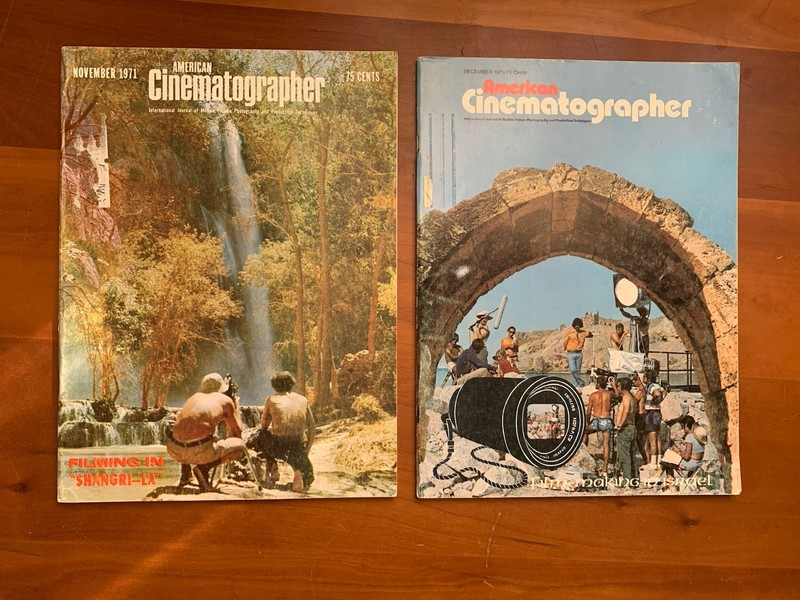 American Cinematographer – Nov & Dec 1971 – John Ford -Filming In Israel