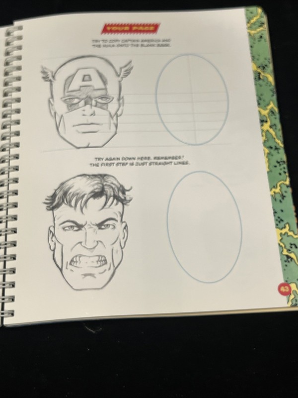 Draw Marvel Comics Super Heroes Klutz Kids Activity Art Book Vintage 1995 gallery