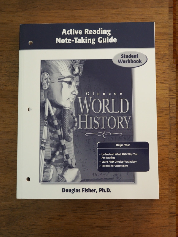 GLENCOE WORLD HISTORY, ACTIVE READING NOTE-TAKING GUIDE, By Mcgraw-Hill