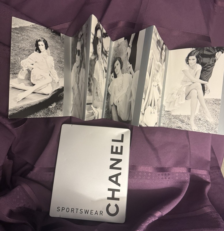 Chanel Sportswear 2001 In Metal Case Model Caroline Ribeiro by Karl Lagerfeld