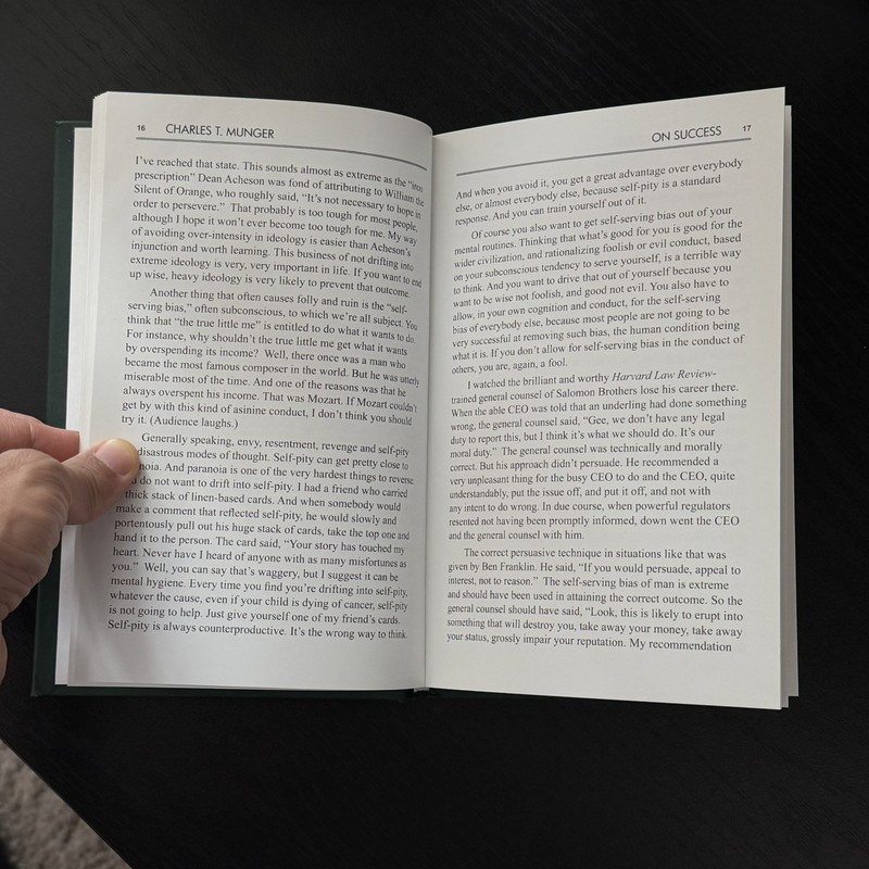 On Success by Charles T. Munger (Walsworth/Donning/Davis/PCA, 2009) gallery