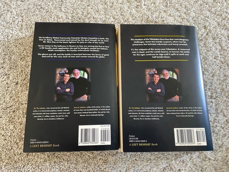 Lot of 3 Left Behind Series Novel books LaHaye Jenkins: Book 1 Book 7 + Book 8 gallery