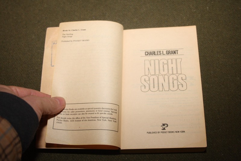 Night Songs by Charles L. Grant 1984 PB 1st Printing Pocket Horror gallery
