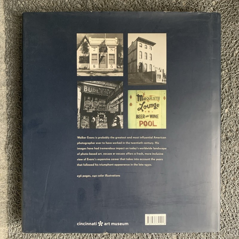 Walker Evans : Decade by Decade by James Crump (2010, Hardcover) : VGC gallery