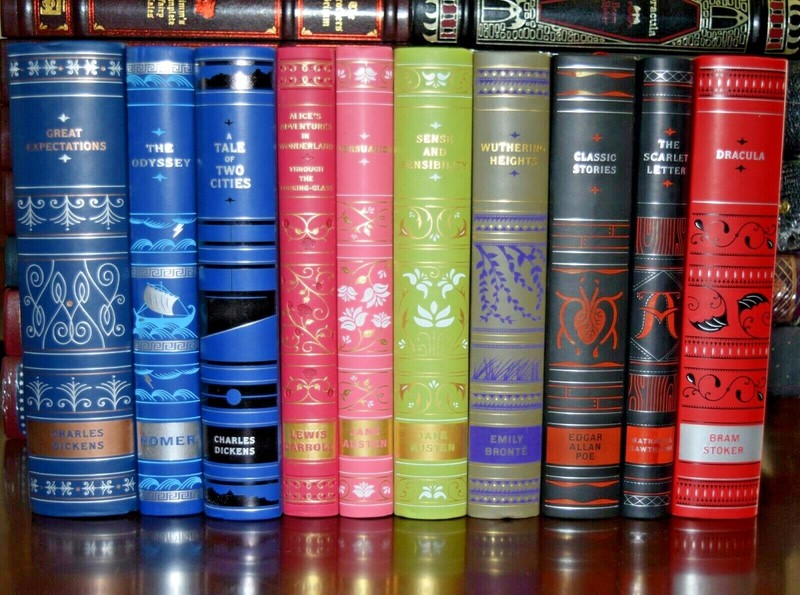 10 Volume Soft Leather Bound With Ribbon Marker Collectible Classics Gift Set